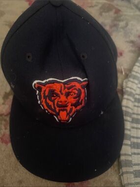 Asis Navy blue Baseball Cap with Orange Bear Patch
